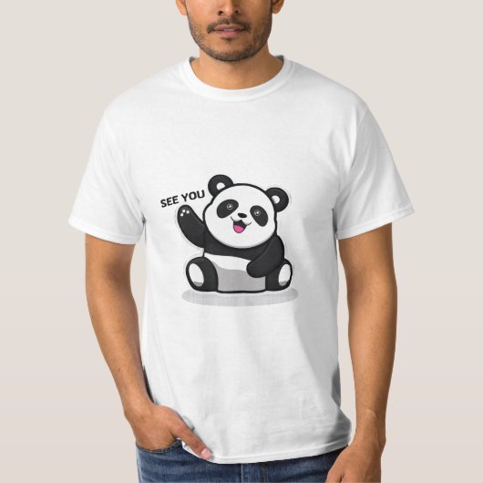 かわいいパンダ Tシャツ (正面)