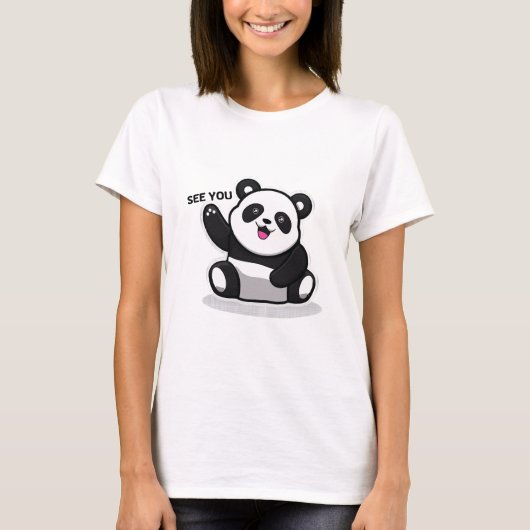 かわいいパンダ Tシャツ (正面)