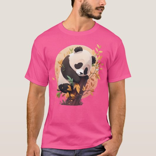 かわいいパンダ Tシャツ (正面)