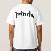 かわいいパンダTシャツ Tシャツ (裏面)
