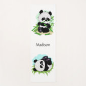 かわいいパンドカスタムス文字&カラーヨガマット ヨガマット (正面)