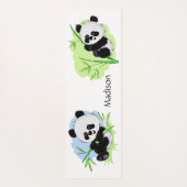 かわいいパンドカスタムス文字&カラーヨガマット ヨガマット (裏面)