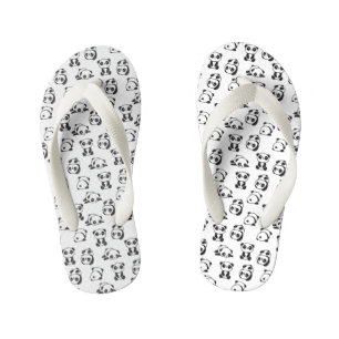 かわいいパンドラ(PANDAS)のパターン キッズビーチサンダル