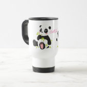 かわいいパンドラ(PANDAS)コーヒーマグ トラベルマグ (正面左)