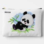 かわいいパンドラ(PANDAS)名前をカスタムする アクセサリーポーチ (正面)