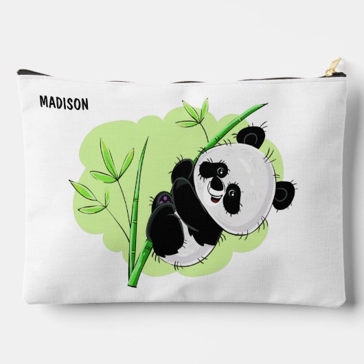 かわいいパンドラ(PANDAS)名前をカスタムする アクセサリーポーチ (裏面)