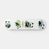かわいいパンドラ(PANDAS)名前をカスタムする スケートボード (横)