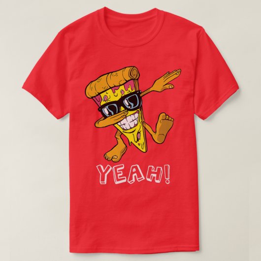 かわいいパンピザ肉好き 386 Tシャツ (デザイン正面)