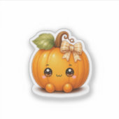 かわいいパンプキンステッカー シール (正面)