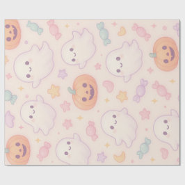 かわいいパンプキンハロウィンデザイン ラッピングペーパー