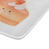 かわいいパンプキンパイのスライス カッティングボード (角)