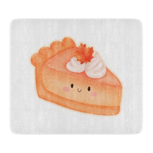 かわいいパンプキンパイのスライス カッティングボード (正面)