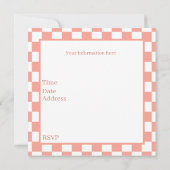 かわいいパン屋さんでのパーティー招待状 招待状 (裏面)