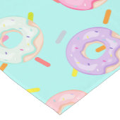 かわいいパン屋さん振りかけるドーナツ柄 ショートテーブルランナー (コーナー)