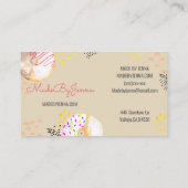 かわいいパン屋ドーナツ食糧名刺 名刺 (裏面)