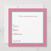 かわいいパン焼きパーティー 招待状 (裏面)