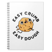 かわいいパン生地のユーモア満載のクッキーの駒 ノートブック (正面)