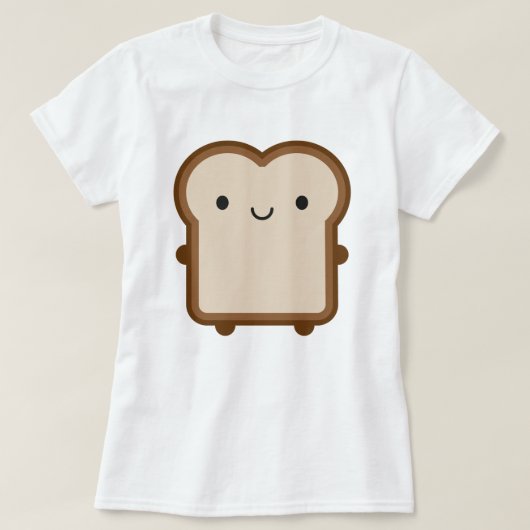 かわいいパン Tシャツ (デザイン正面)