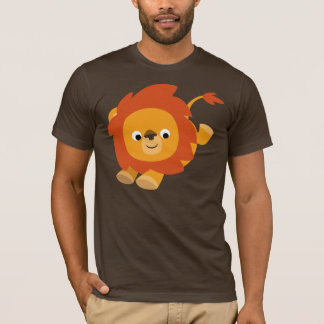かわいいパーキーな漫画のライオンTシャツ Tシャツ