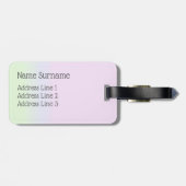 かわいいパーソナライズされたいちご ラゲッジタグ (裏面横)