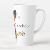 かわいいパーソナライズされたかかし カフェラテマグ (右)