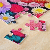 かわいいパーソナライズされたアニメカップルの名前 ジグソーパズル (側面)