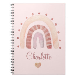 かわいいパーソナライズされたウォーター色キッズ ノートブック
