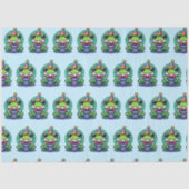 かわいいパーソナライズされたカエルをテーマにした誕生日 薄葉紙 (正面)