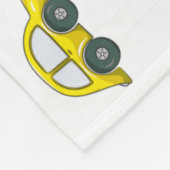 かわいいパーソナライズされたキッズカー フリースブランケット (角)