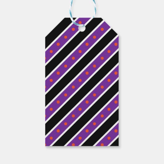 かわいいパーソナライズされたキッズコスチュームパーティーハロウィン ギフトタグ (裏面)