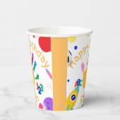 かわいいパーソナライズされたキッドのABCハンド絵を描123 HB 紙コップ (左)