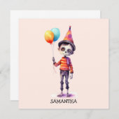 かわいいパーソナライズされたキッドゾンビハロウィーン (正面/裏面)