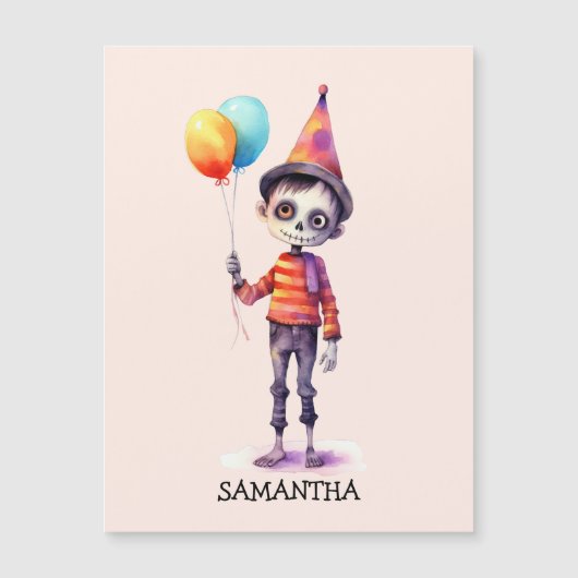 かわいいパーソナライズされたキッドゾンビハロウィーン (正面)