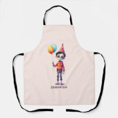 かわいいパーソナライズされたキッドゾンビハロウィーン エプロン (正面)