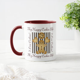 かわいいパーソナライズされたクッキージンジャーブレッドマンキッズ マグカップ