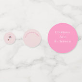 かわいいパーソナライズされたクマと風船 コンフェッティ (裏面)