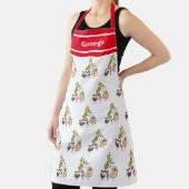 かわいいパーソナライズされたクリスマスキャラクターエプロン エプロン (インサイチュ)