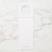 かわいいパーソナライズされたクリスマスサンタクロース ボトルネックタグ (裏面)