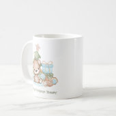 かわいいパーソナライズされたクリスマスマグカップ コーヒーマグカップ (正面左)