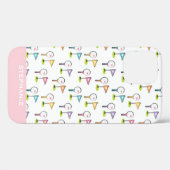 かわいいパーソナライズされたゴルフボールのティーとピン Case-Mate iPhoneケース (裏面 (横))