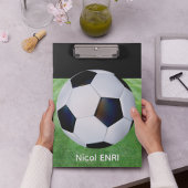 かわいいパーソナライズされたサッカーのクリップボ子供へード クリップボード
