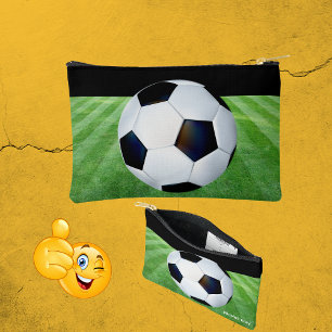 かわいいパーソナライズされたサッカーポーチ子供へ アクセサリーポーチ