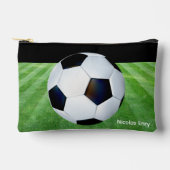 かわいいパーソナライズされたサッカーポーチ子供へ アクセサリーポーチ (正面)