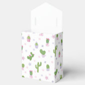 かわいいパーソナライズされたサボテン赤ちゃんシャワー フェイバーボックス (オープン)