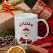 かわいいパーソナライズされたサンタマグカップ コーヒーマグカップ