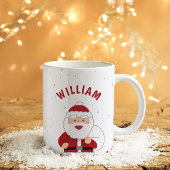 かわいいパーソナライズされたサンタマグカップ コーヒーマグカップ