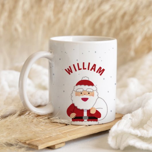 かわいいパーソナライズされたサンタマグカップ コーヒーマグカップ