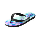 かわいいパーソナライズされたシーホース少年 キッズビーチサンダル (アングル)