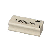 かわいいパーソナライズされたタンポポの種が願いの名を付ける ラバースタンプ (スタンプ)