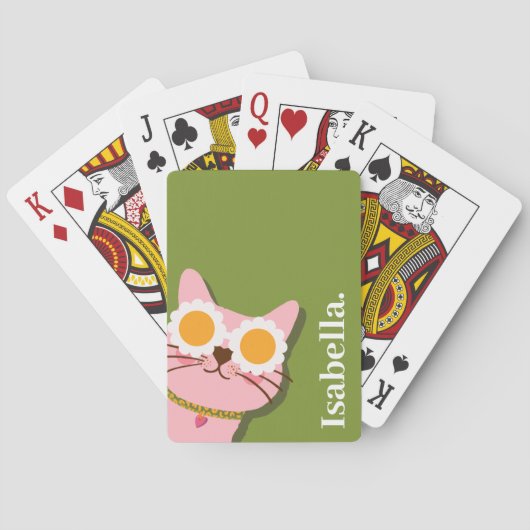 かわいいパーソナライズされたトランプ トランプ (裏面)